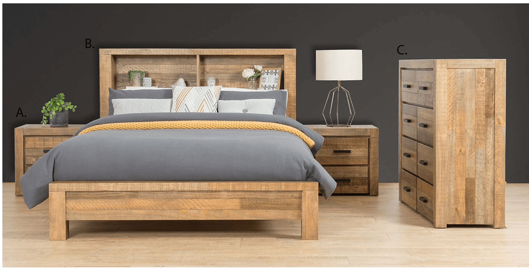 Cassie King Bookcase Bed