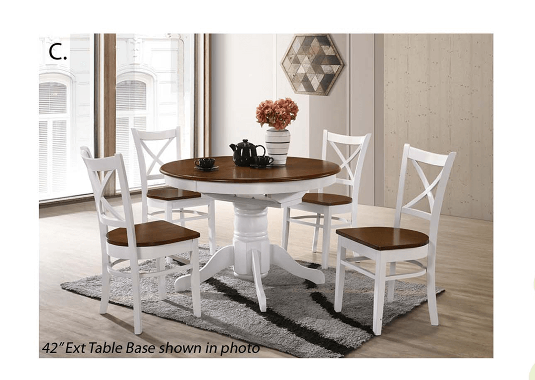Coastal 5 Piece 42_ Round Dining Suite