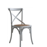 Louise dining chair white rattan seat 510w x 655d x 925h
