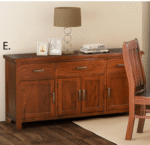 Parkhill Buffett 4 door 3 Drawer $999 1610 wide x 450 deep x 810 High $999