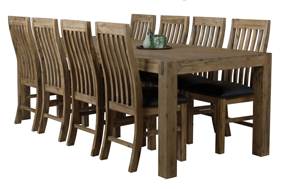 Sterling 9 piece dining suite 2100 long x 1000 wide $1999