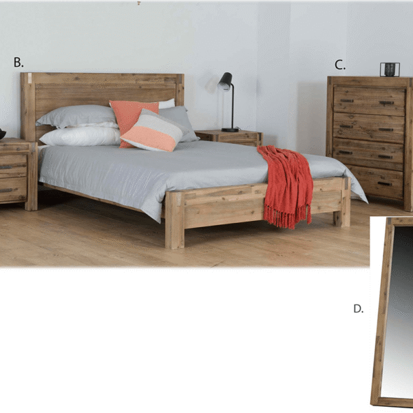 sterling queen bed $725