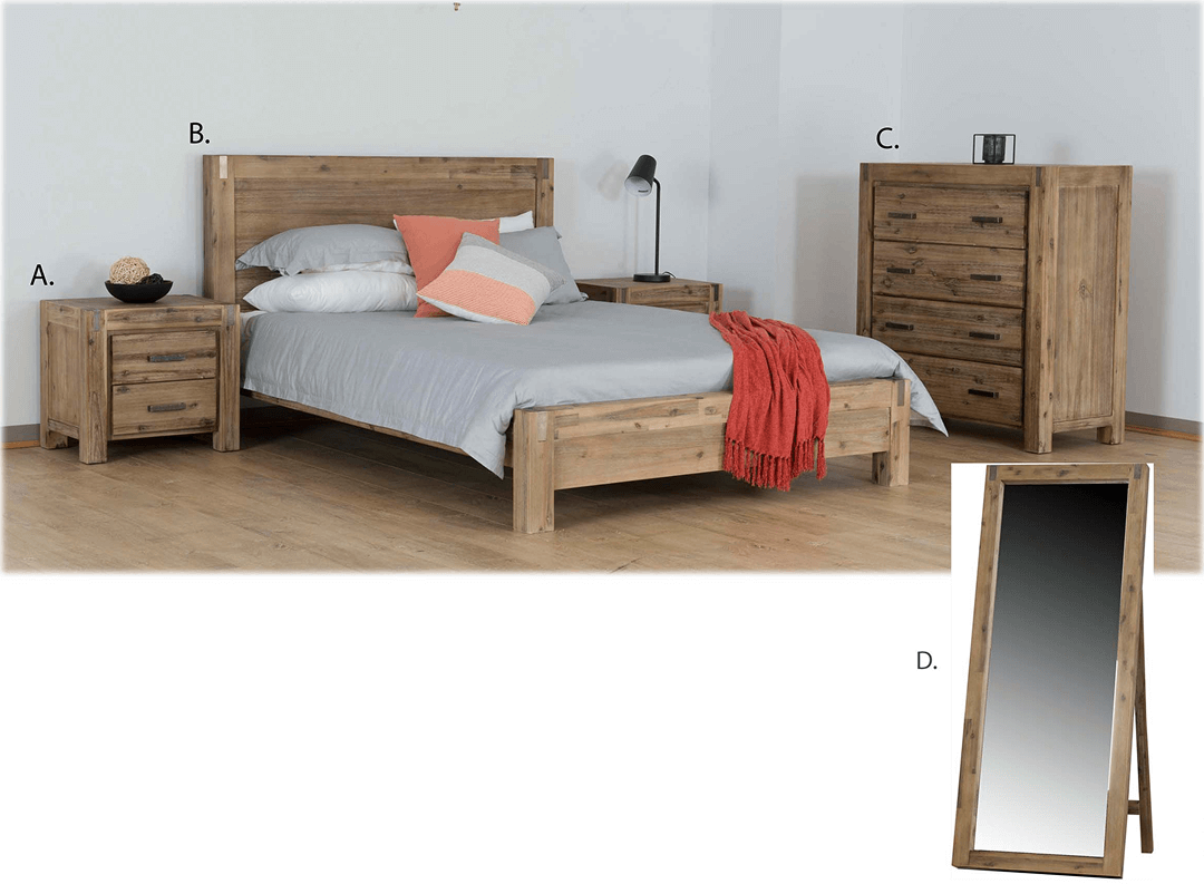 sterling queen bed $725